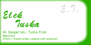 elek tuska business card